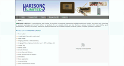 Desktop Screenshot of harisonslimited.com